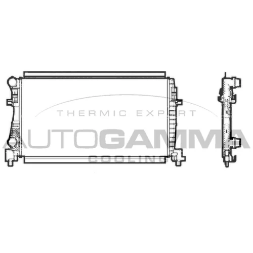 Chladič motora AUTOGAMMA 107245