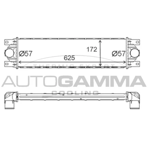 Chladič plniaceho vzduchu AUTOGAMMA 403624