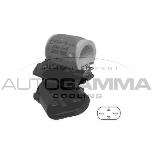 Predradený odpor, elektromotor (ventilátor chladiča) AUTOGAMMA GA15671