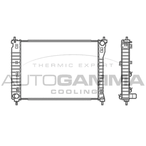 Chladič motora 105043 /AUTOGAMMA/