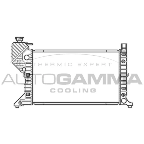 Chladič motora 103474 /AUTOGAMMA/