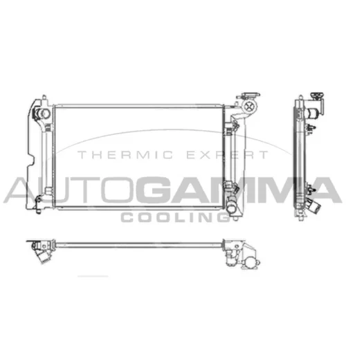 Chladič motora AUTOGAMMA 104164