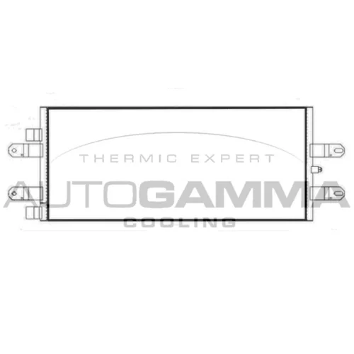Kondenzátor klimatizácie AUTOGAMMA 305496