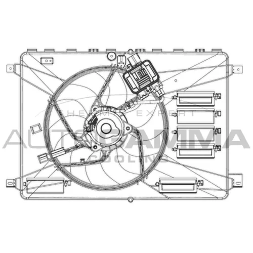 Ventilátor chladenia motora AUTOGAMMA GA200960