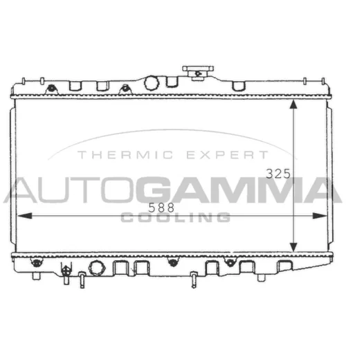 Chladič motora AUTOGAMMA 101017