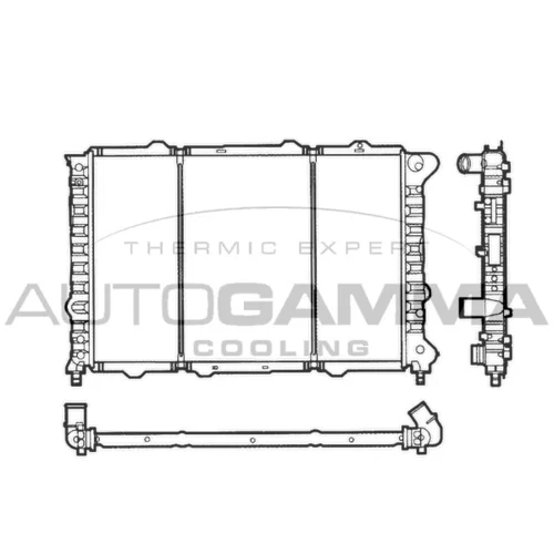 Chladič motora AUTOGAMMA 101146