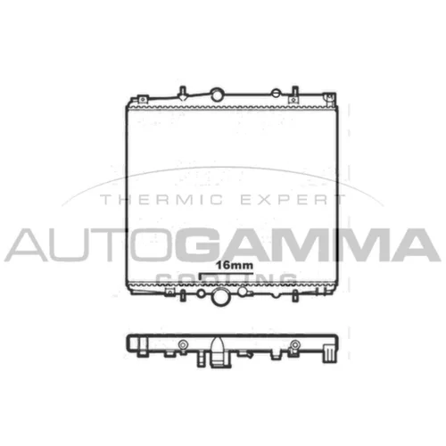 Chladič motora AUTOGAMMA 103573