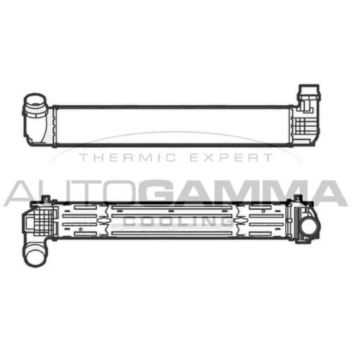 Chladič plniaceho vzduchu 105339 /AUTOGAMMA/