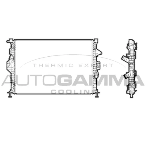 Chladič motora AUTOGAMMA 107318