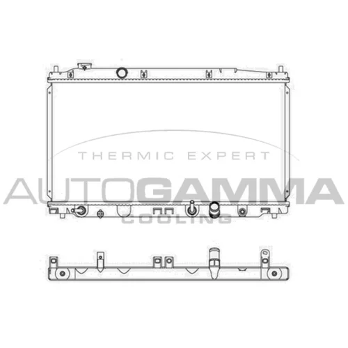 Chladič motora AUTOGAMMA 107452