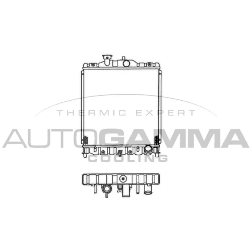 Chladič motora AUTOGAMMA 102112