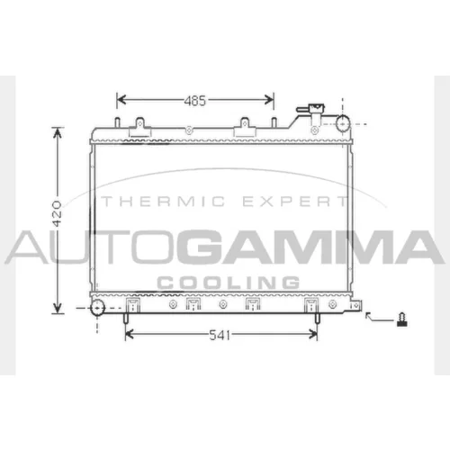 Chladič motora AUTOGAMMA 104434