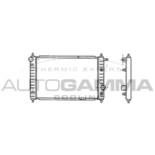Chladič motora 102052 /AUTOGAMMA/