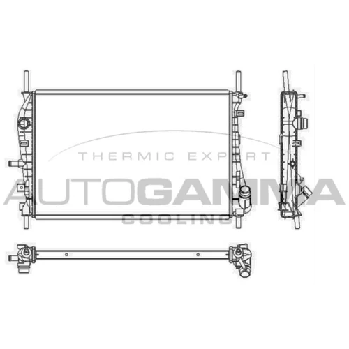 Chladič motora AUTOGAMMA 103653