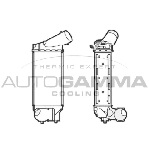 Chladič plniaceho vzduchu 104490 /AUTOGAMMA/