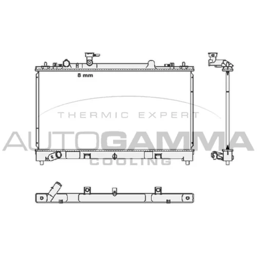 Chladič motora 105385 /AUTOGAMMA/