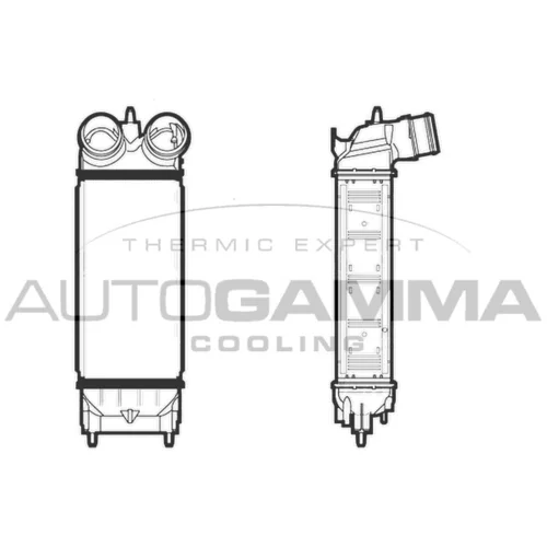 Chladič plniaceho vzduchu AUTOGAMMA 105889