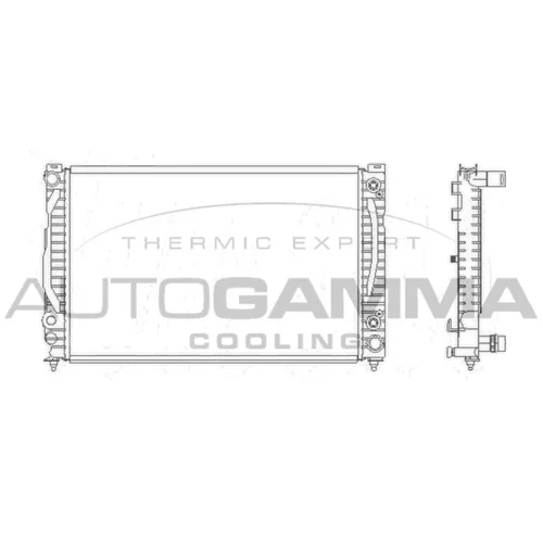 Chladič motora AUTOGAMMA 103875