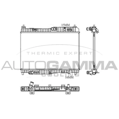 Chladič motora AUTOGAMMA 105685