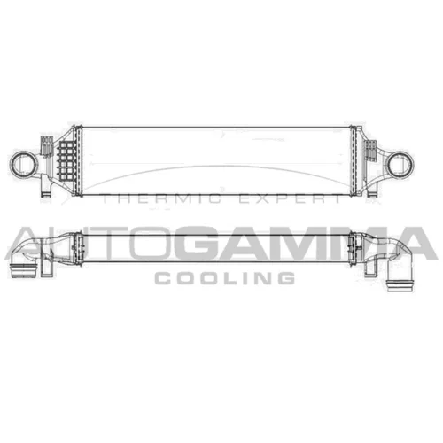 Chladič plniaceho vzduchu 107428 /AUTOGAMMA/