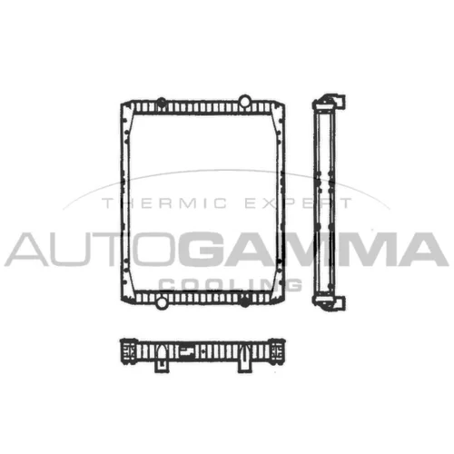 Chladič motora AUTOGAMMA 401038