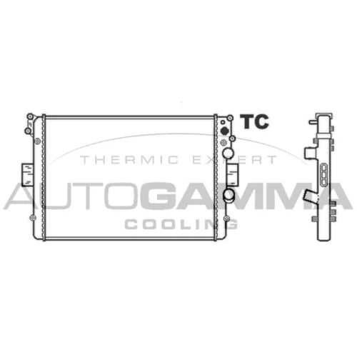 Chladič motora AUTOGAMMA 403346