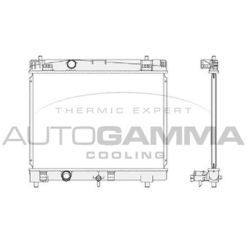Chladič motora 104622 /AUTOGAMMA/