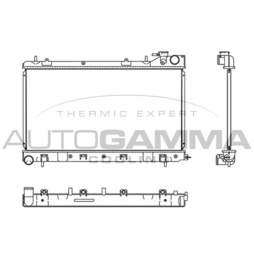 Chladič motora AUTOGAMMA 107537