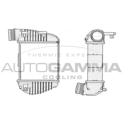 Chladič plniaceho vzduchu AUTOGAMMA 104405