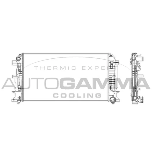 Chladič motora AUTOGAMMA 104534