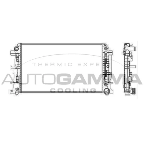 Chladič motora AUTOGAMMA 104533