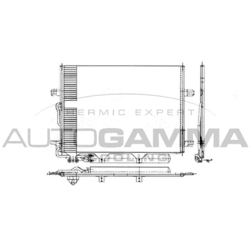 Kondenzátor klimatizácie 103275 /AUTOGAMMA/