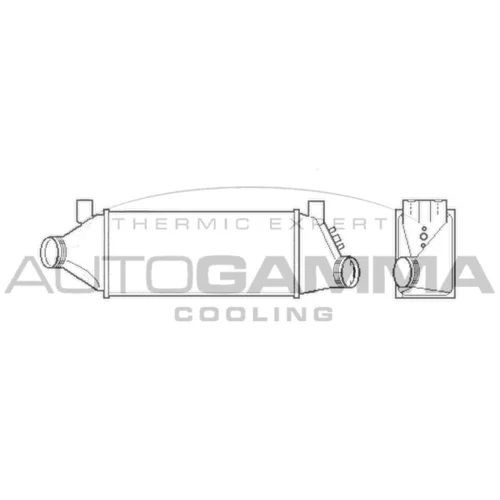 Chladič plniaceho vzduchu AUTOGAMMA 103430