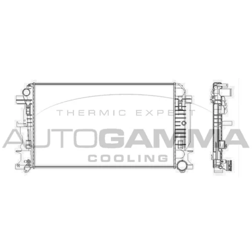 Chladič motora AUTOGAMMA 104573