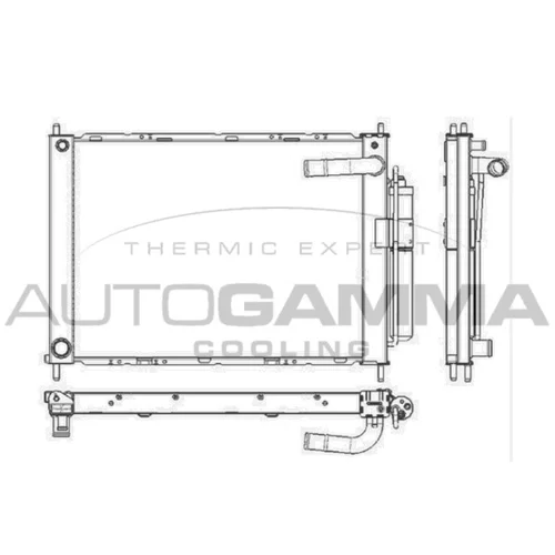 Chladič motora AUTOGAMMA 105901