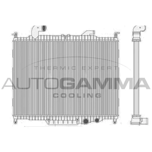 Chladič motora 107991 /AUTOGAMMA/