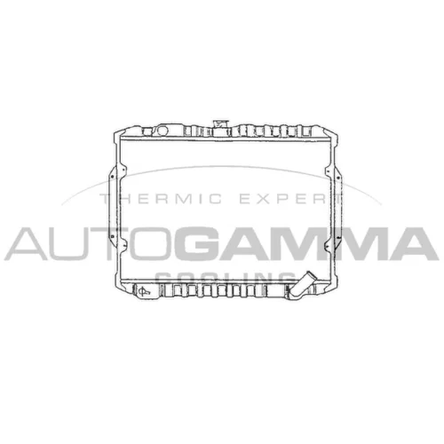 Chladič motora 100587 /AUTOGAMMA/