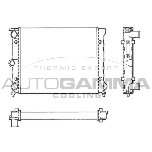 Chladič motora AUTOGAMMA 101041