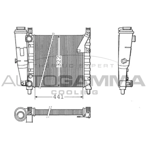 Chladič motora AUTOGAMMA 100284