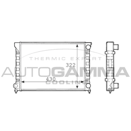 Chladič motora AUTOGAMMA 101069