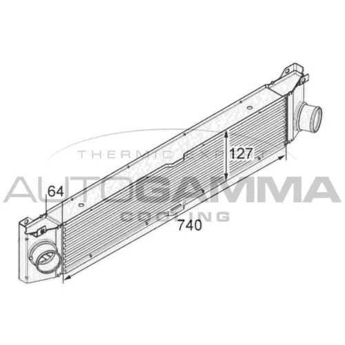 Chladič plniaceho vzduchu AUTOGAMMA 105141