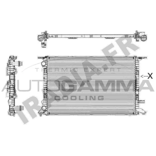 Chladič motora 105155 /AUTOGAMMA/