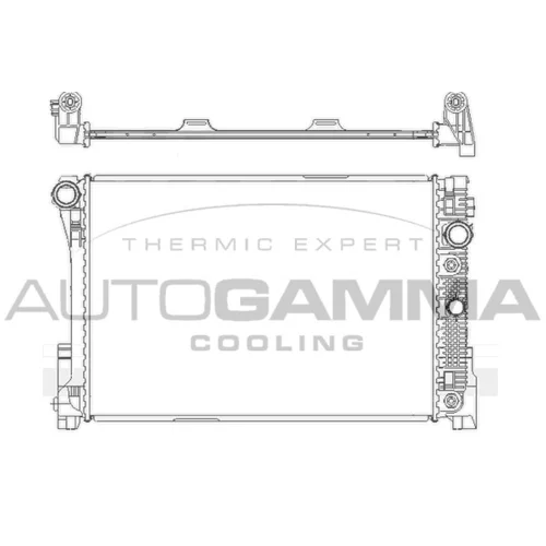 Chladič motora AUTOGAMMA 105172