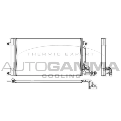 Kondenzátor klimatizácie AUTOGAMMA 105463