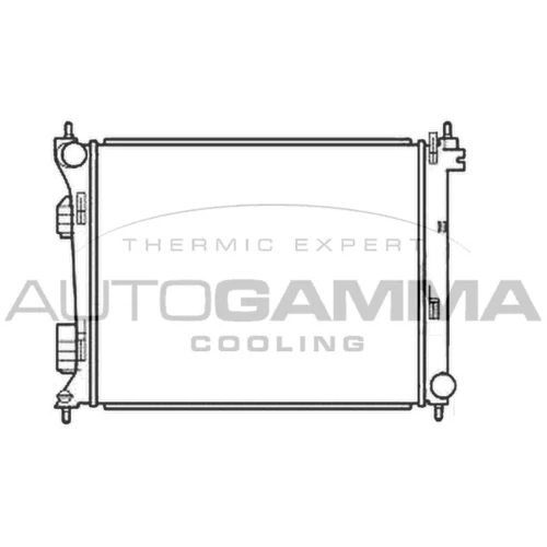 Chladič motora 107069 /AUTOGAMMA/
