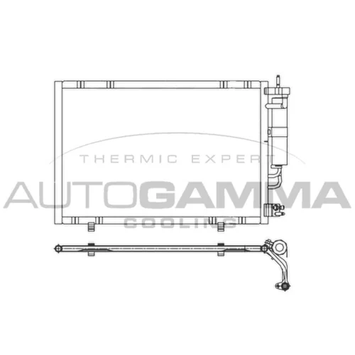 Kondenzátor klimatizácie AUTOGAMMA 107195