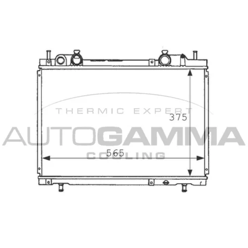 Chladič motora AUTOGAMMA 101162