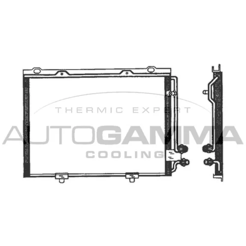 Kondenzátor klimatizácie 102703 /AUTOGAMMA/