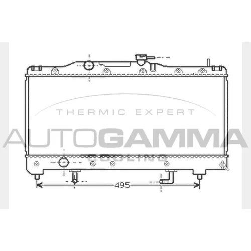 Chladič motora AUTOGAMMA 104718