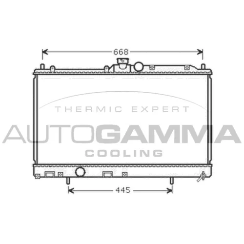 Chladič motora AUTOGAMMA 105397